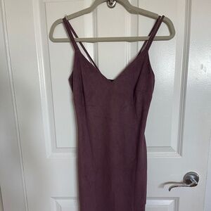 Windsor Faux Suede midi dress